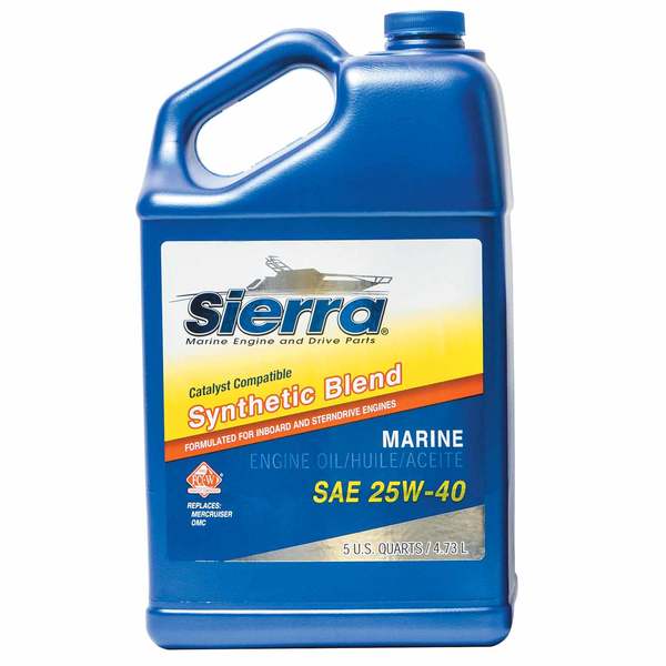 25W-40 FC-W Aceite de mezcla sintética, 5 qt.