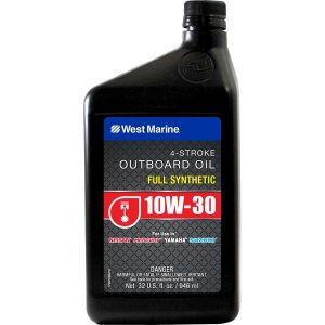 Aceite de motor totalmente sintético premium 10W-30 de 4 tiempos, cuarto de galón