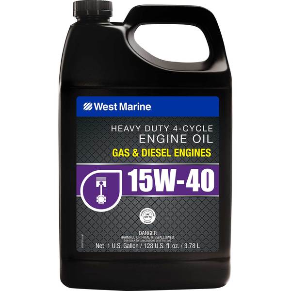 Aceite premium para motor de servicio pesado de 4 ciclos, SAE 15W-40, galón