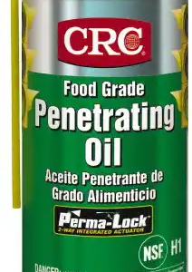 Lubricante de silicona en aerosol de 16 oz Blanco, 0 °F a 400 °F, grado alimenticio CRC®