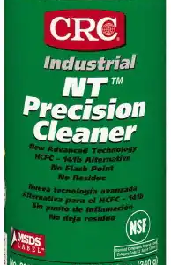 Limpiador/desengrasante de grado eléctrico en aerosol de 12 onzas Fuerza dieléctrica de 30,800 voltios, no inflamable, grado alimenticio CRC®