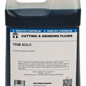 Master Fluid Solutions TRIM SOL Lubricante de corte y esmerilado de emulsión de uso general - Caja de 4/1 galones