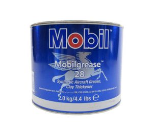 Mobilgrease™ 28 Red MIL-PRF-81322G Spec Synthetic Aircraft Grease  2.2 kg