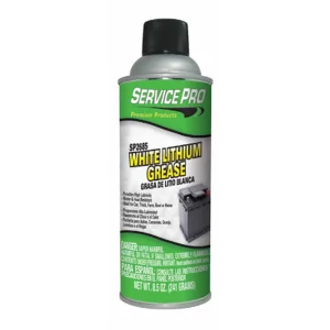 Service Pro White Lithium Grease - Latas de aerosol de 12/8.5 onzas
